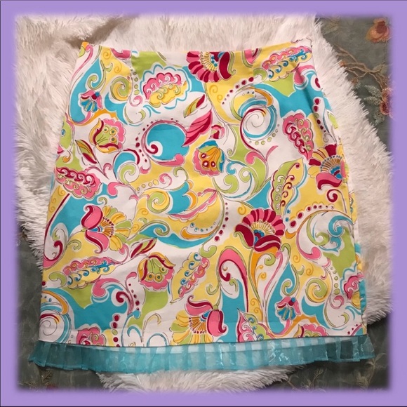 Sangria Dresses & Skirts - Sangria Fully Lined Floral Skirt Size 12